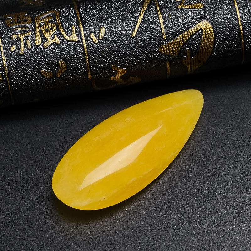 鸡油黄满蜜水滴-红掌柜珠宝