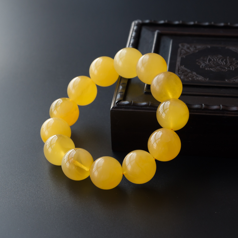 蜜蜡手串-红掌柜