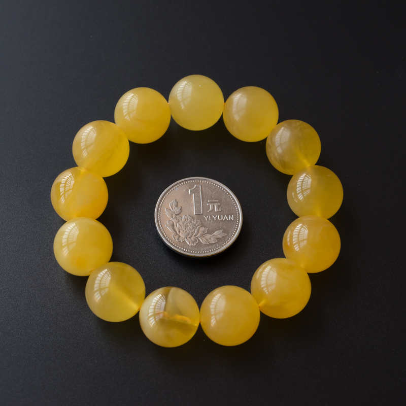 天然蜜蜡手串-红掌柜