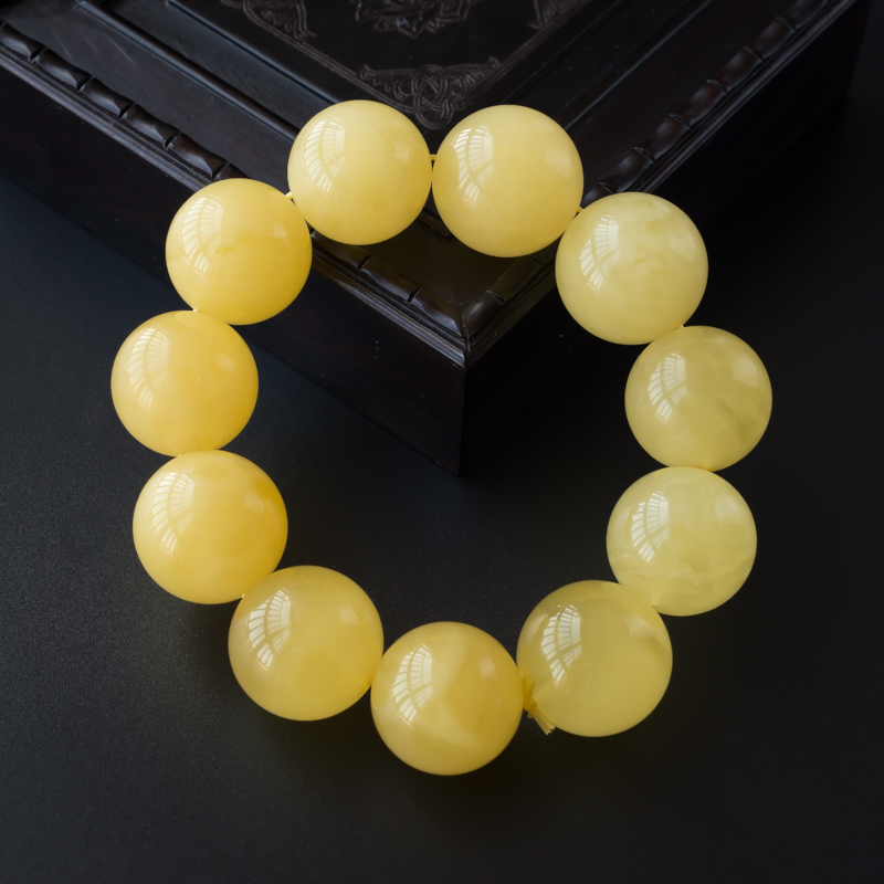 天然蜜蜡手串-红掌柜