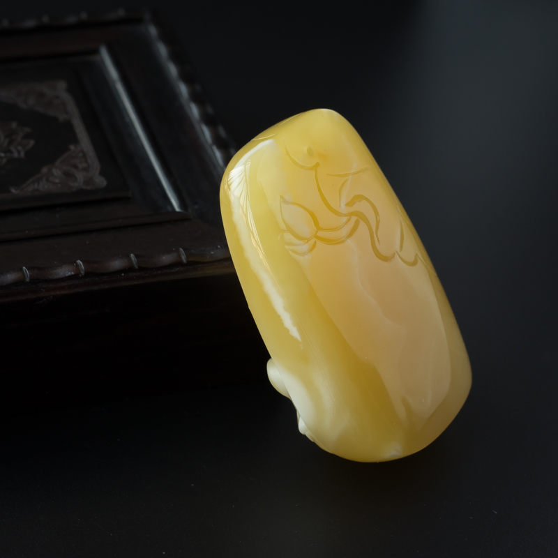 蜜蜡送子观音-红掌柜