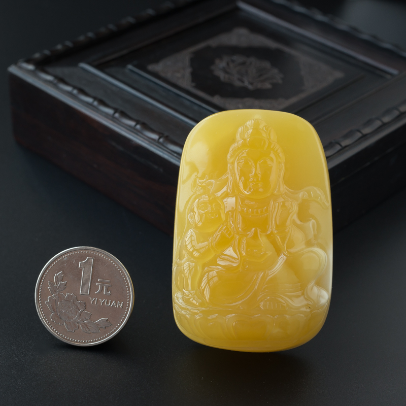 送子观音吊坠-红掌柜