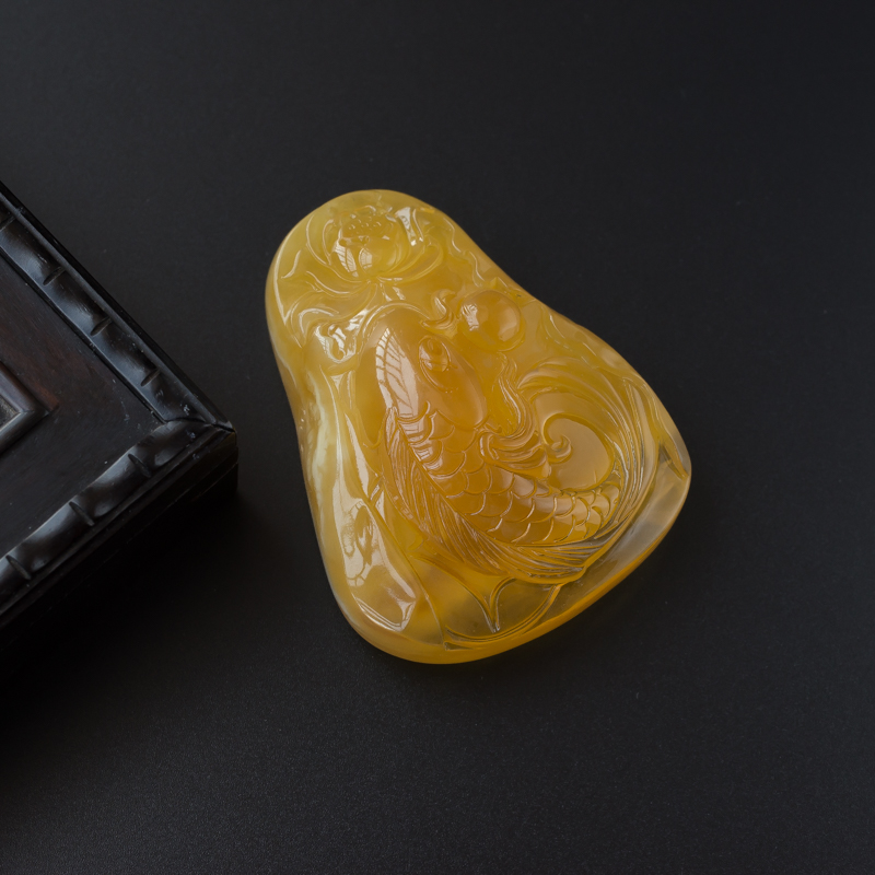 金包蜜鲤鱼吊坠-红掌柜