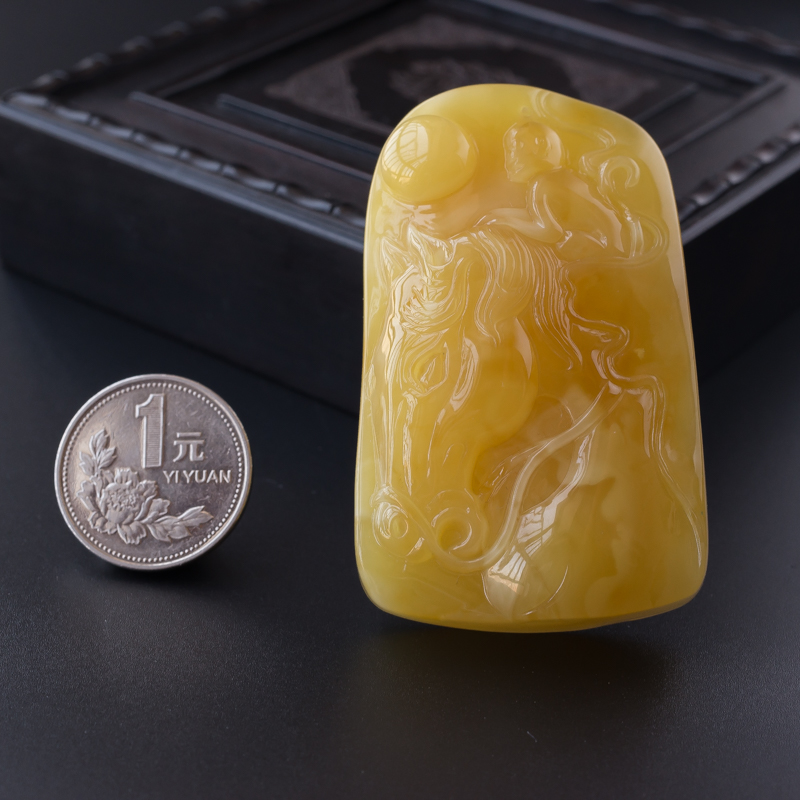 黄白蜜吊坠-红掌柜