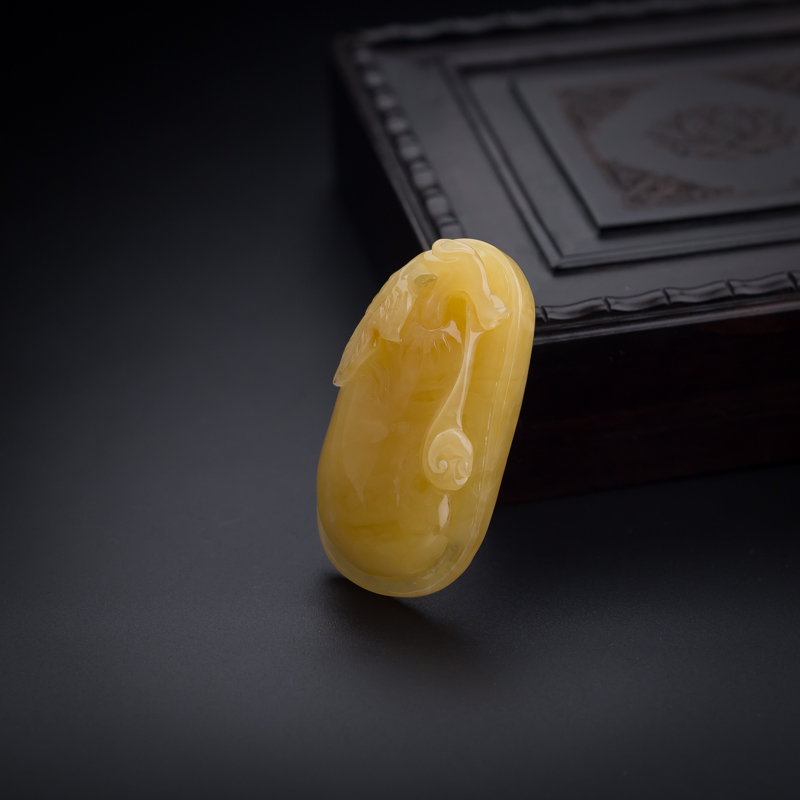 鸡油黄蜜蜡福瓜吊坠 - 红掌柜