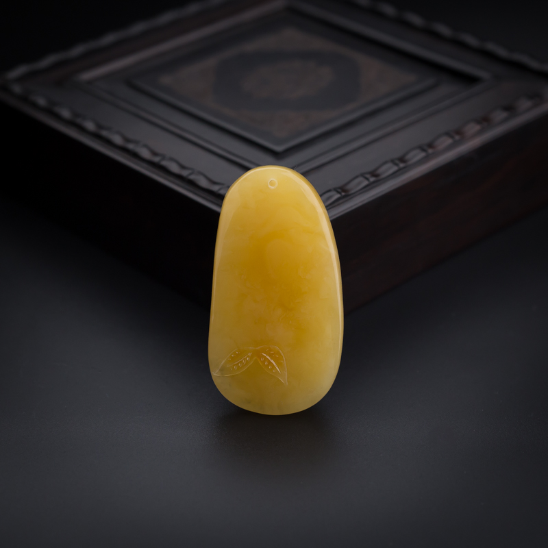 鸡油黄蜜蜡福瓜吊坠 - 红掌柜