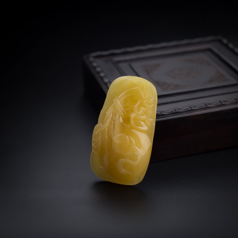 蜜蜡吊坠 - 红掌柜