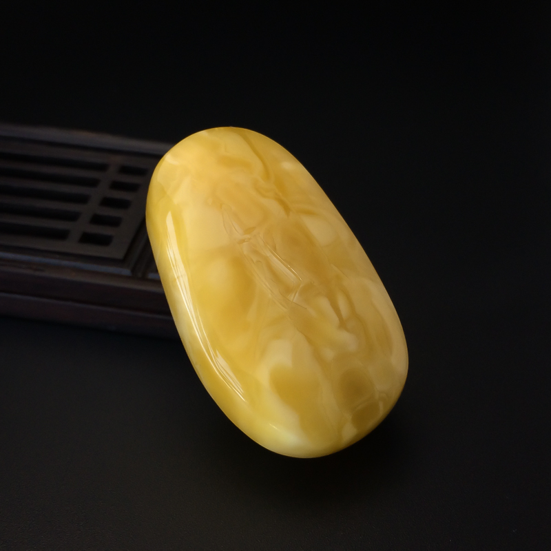 波罗的海天然蜜蜡龙吊坠-红掌柜