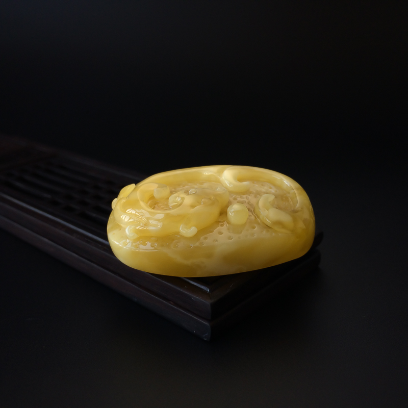 波罗的海天然白花蜜蜜蜡吊坠-红掌柜