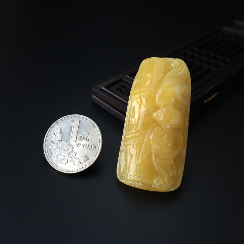 波罗的海蜜蜡福气节节高吊坠-红掌柜