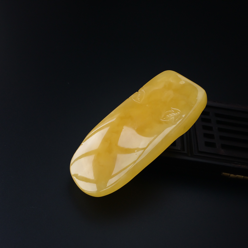 波罗的海天然蜜蜡鸟吊坠-红掌柜