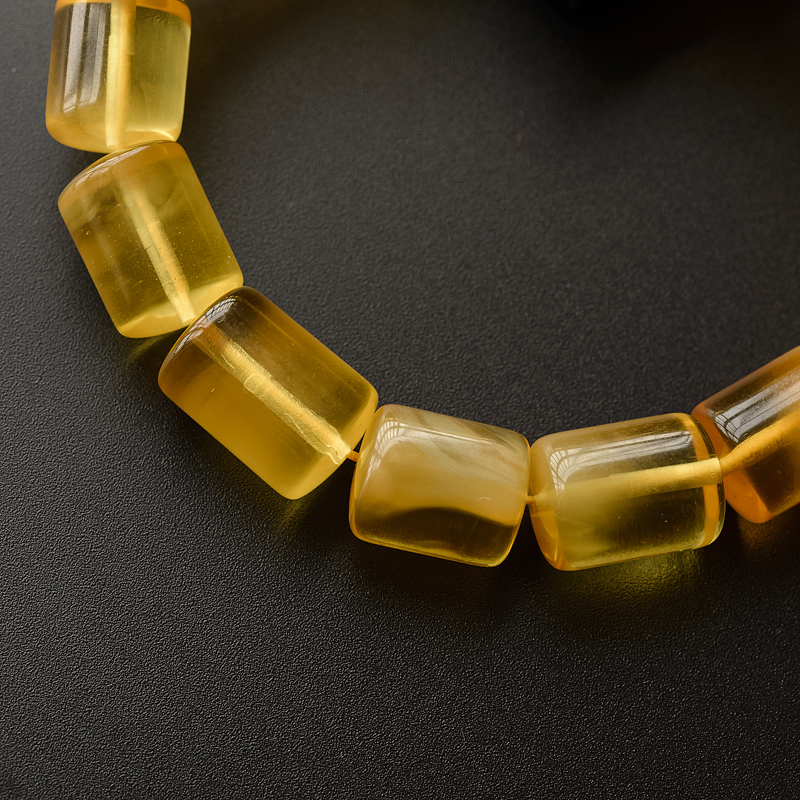 波罗的海天然金绞蜜手串 - 红掌柜