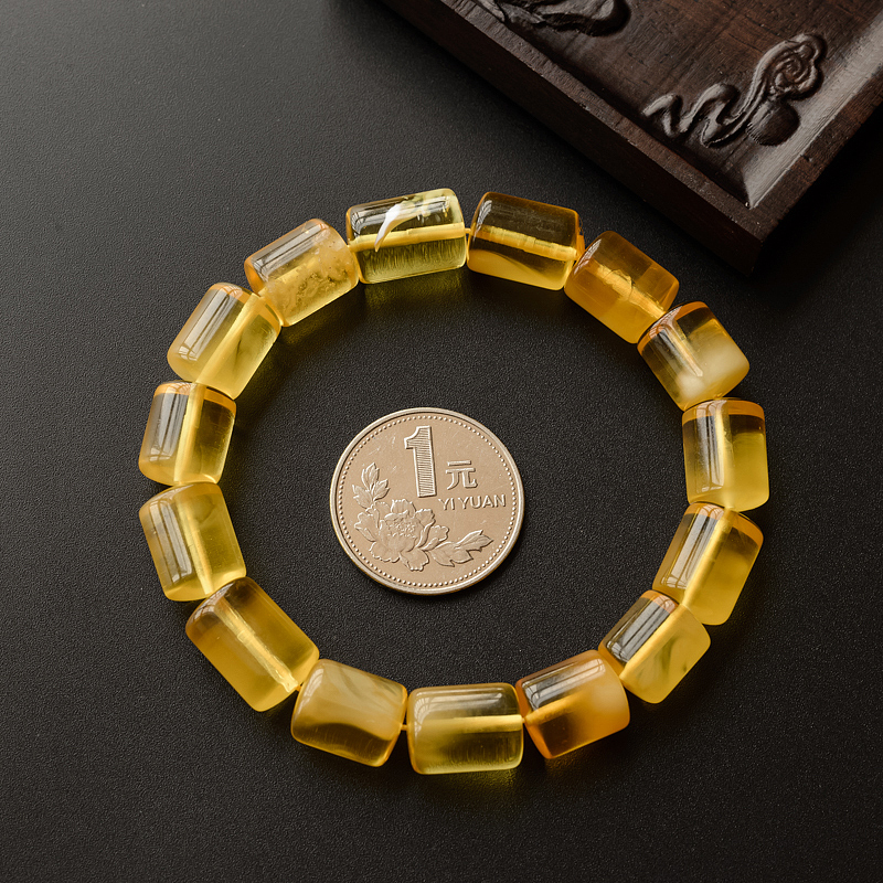 波罗的海蜜蜡桶珠手串 - 红掌柜