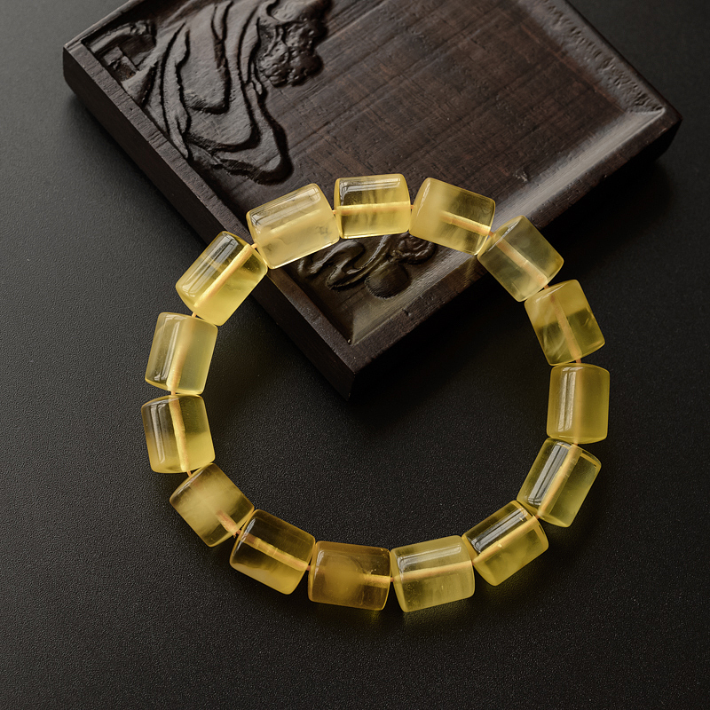 金绞蜜蜜蜡桶珠手串 - 红掌柜