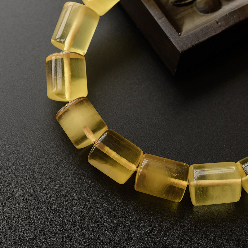 波罗的海天然金绞蜜手串 - 红掌柜