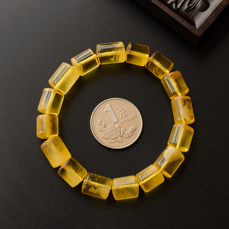 波罗的海蜜蜡桶珠手串 - 红掌柜