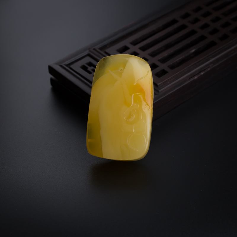 天然满蜜蜜蜡猴子吊坠-红掌柜