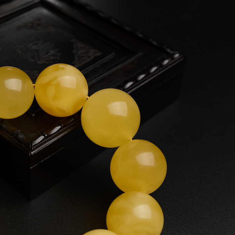 蜜蜡圆珠手串 - 红掌柜