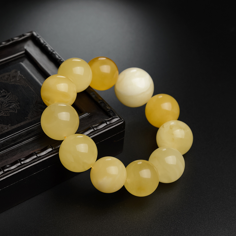 蜜蜡手串-红掌柜