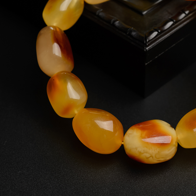 蜜蜡手串-红掌柜