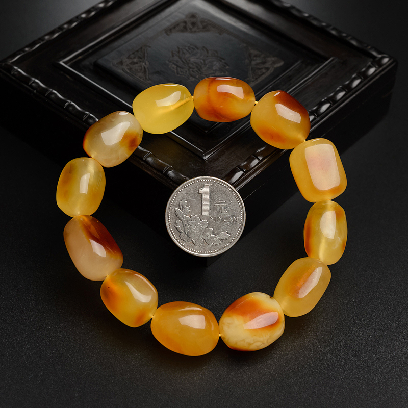 波罗的海蜜蜡手串-红掌柜