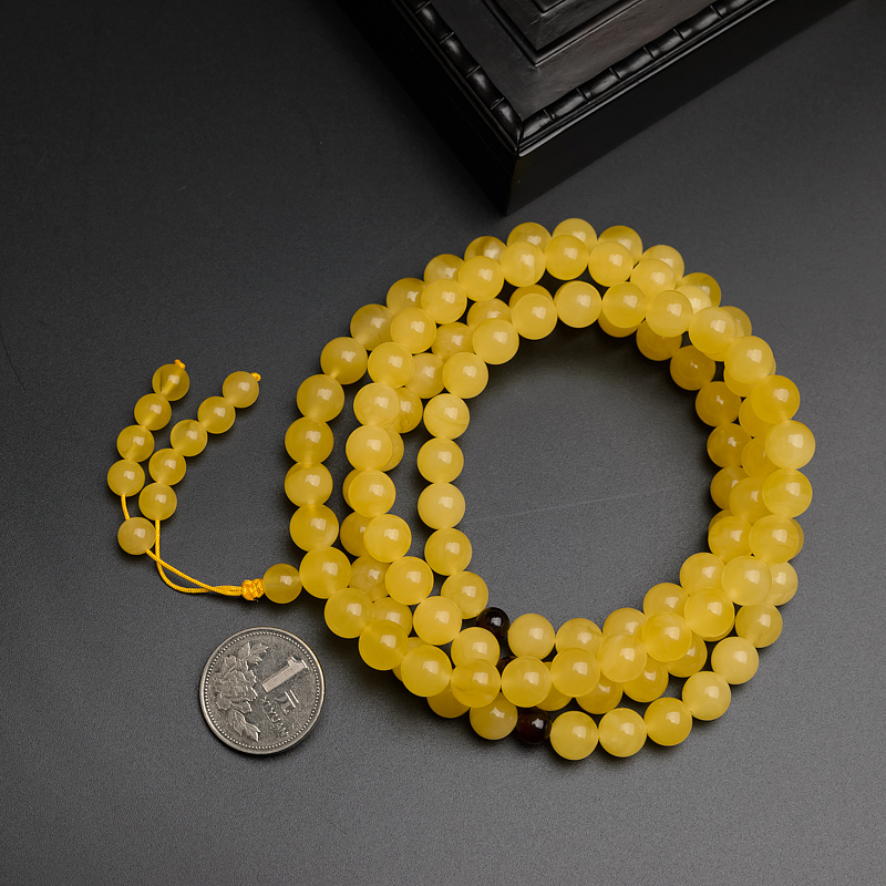 天然蜜蜡手串-红掌柜