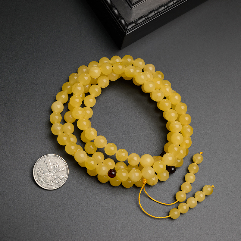 天然蜜蜡手串-红掌柜