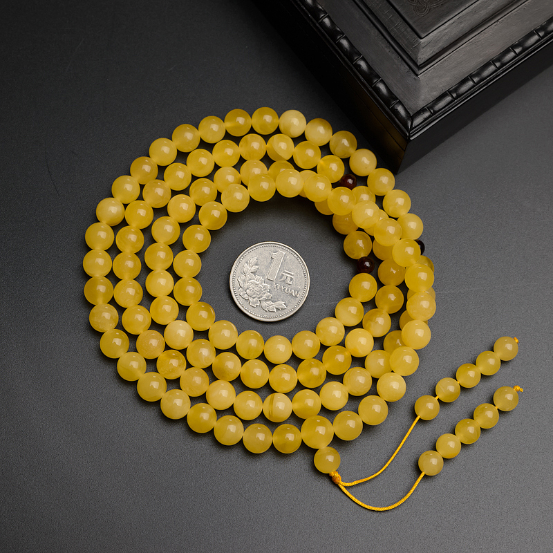 天然蜜蜡手串-红掌柜