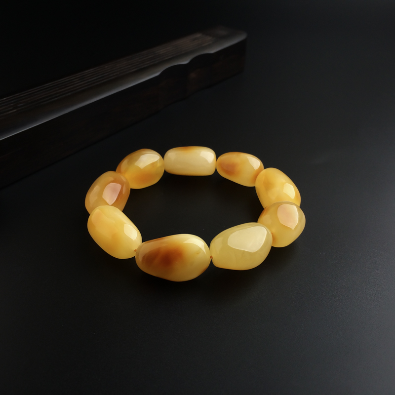 蜜蜡随形手串 - 红掌柜