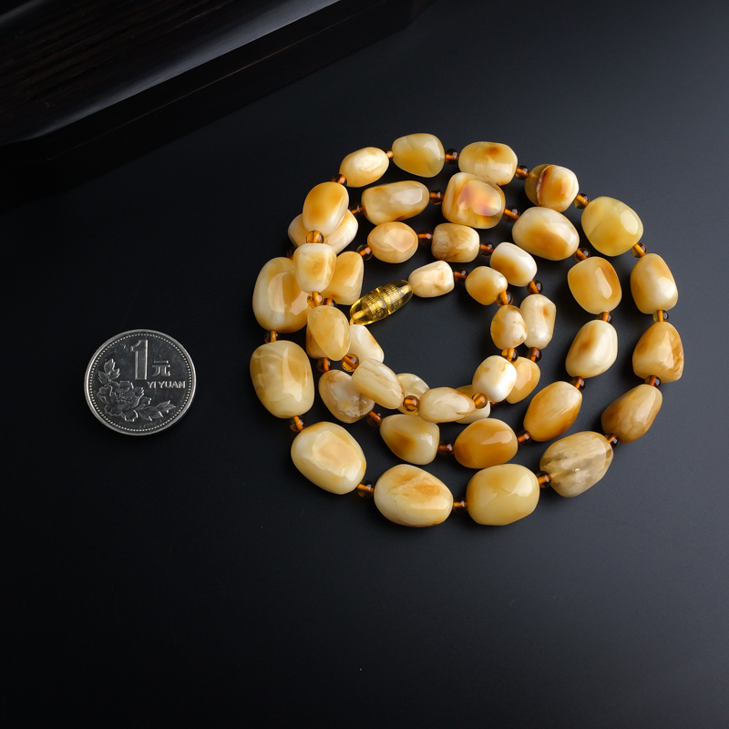 波罗的海白花蜜随形项链 - 红掌柜