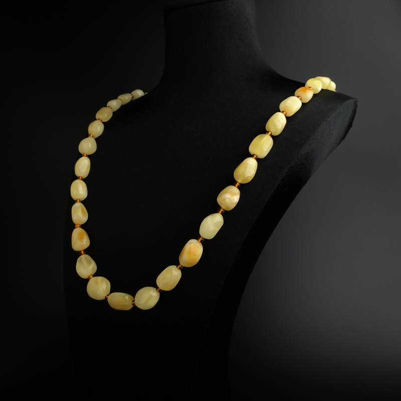 白花蜜随形项链 - 红掌柜