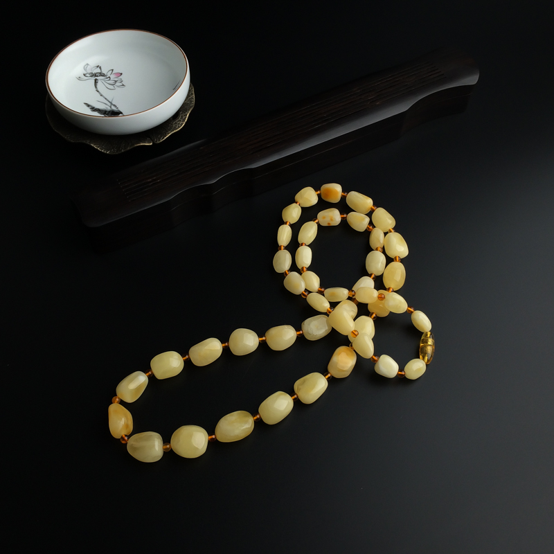 蜜蜡随形项链 - 红掌柜