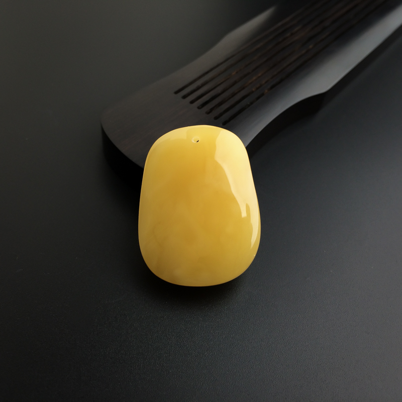 波罗的海天然蜜蜡花鸟吊坠-红掌柜