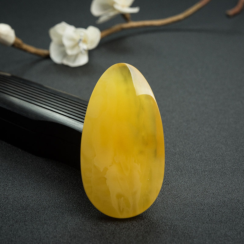 俄罗斯天然鸡油黄蜜蜡吊坠 - 红掌柜