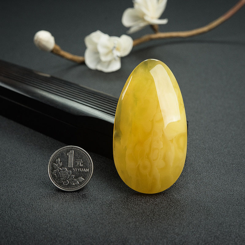 天然鸡油黄蜜蜡吊坠 - 红掌柜