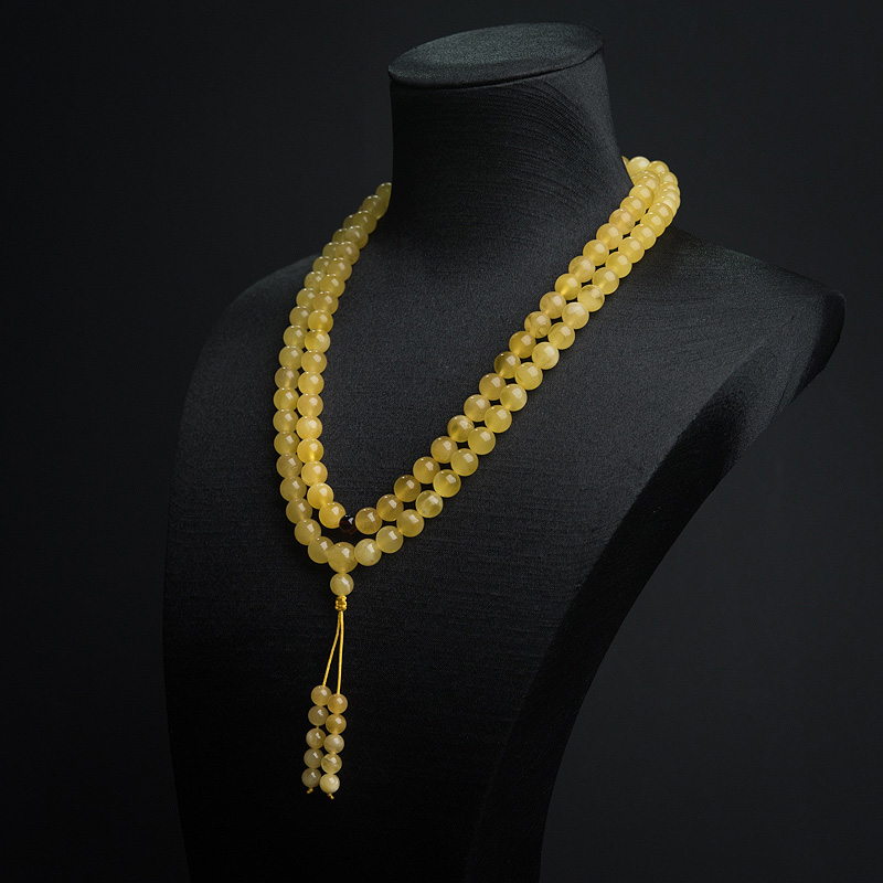 7.5mm金绞蜜108佛珠-红掌柜