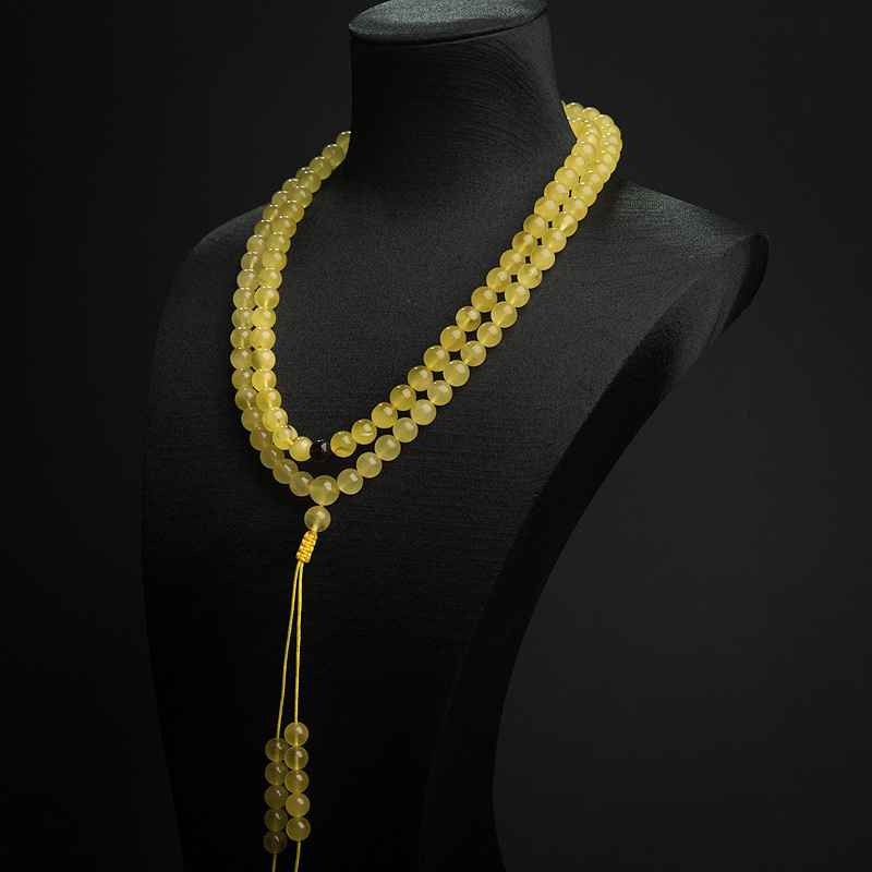 8mm金绞蜜108佛珠-红掌柜