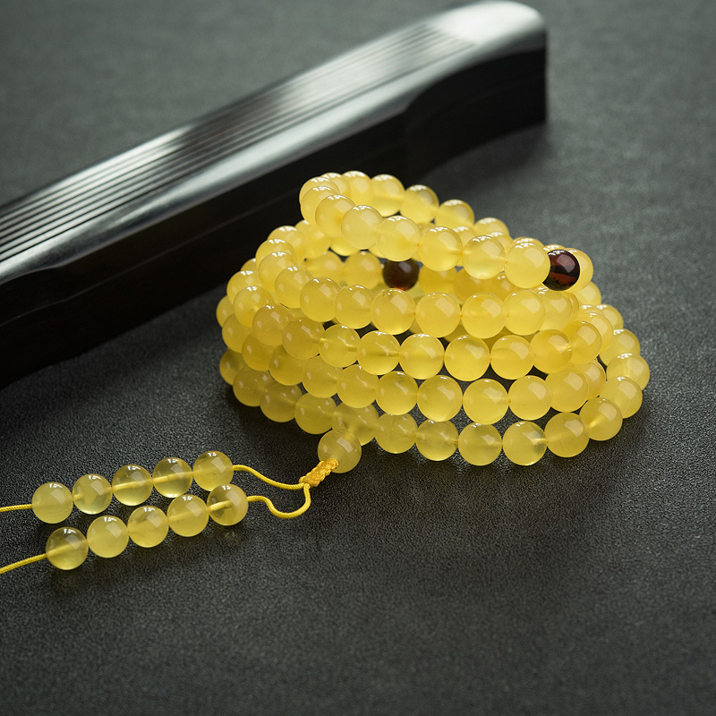 金绞蜜108佛珠-红掌柜