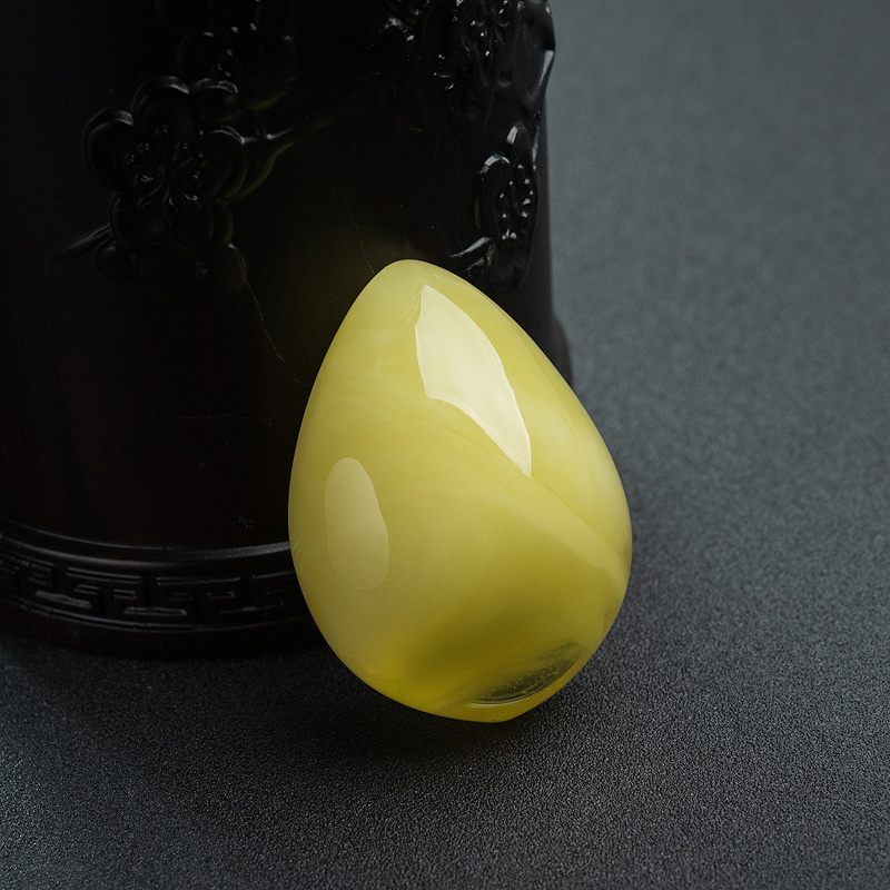 天然蜜蜡吊坠-红掌柜