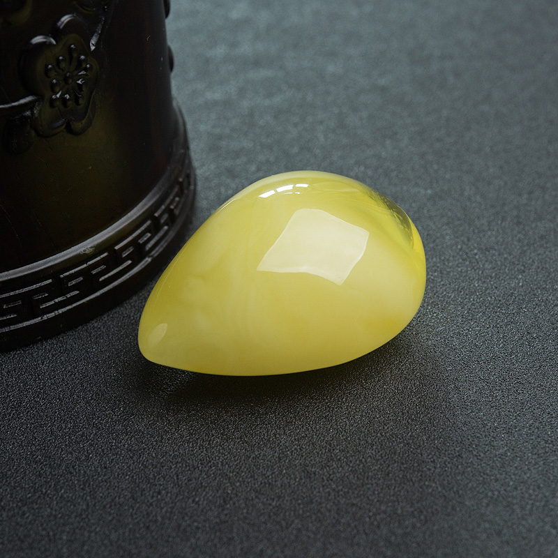 鸡油黄蜜蜡吊坠-红掌柜