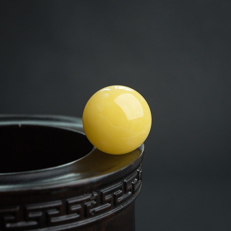 波罗的海白花蜜蜜蜡圆珠-红掌柜