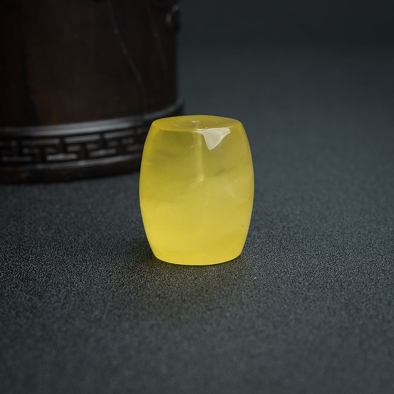 波罗的海天然鸡油黄金绞蜜桶珠-红掌柜