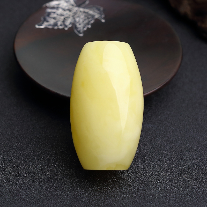 波罗的海天然浅黄蜜蜡桶珠-红掌柜