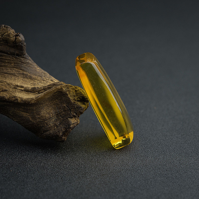 鸡油黄蜜蜡无事牌吊坠-红掌柜