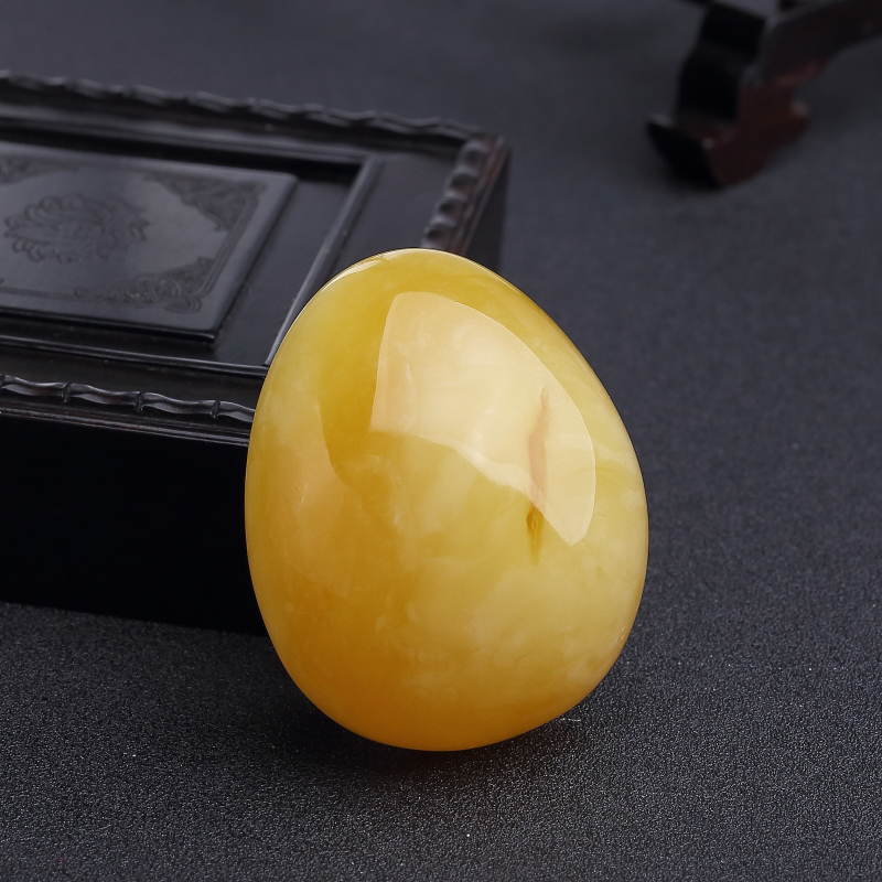 蜜蜡水滴吊坠-红掌柜