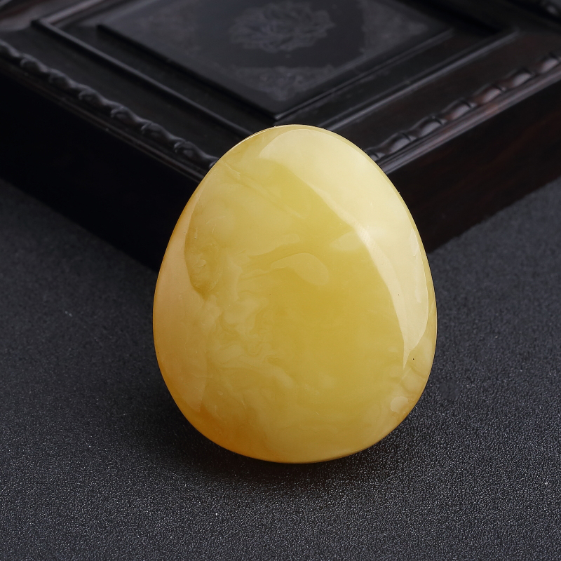 天然蜜蜡水滴吊坠-红掌柜