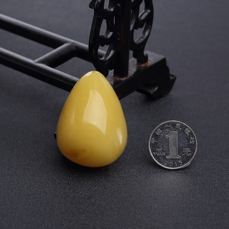 天然波罗的海蜜蜡吊坠-红掌柜