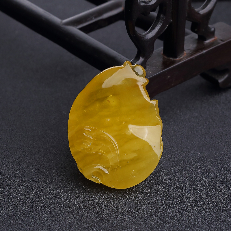 蜜蜡吊坠-红掌柜