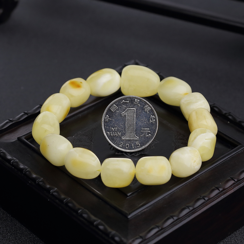 天然波罗的海蜜蜡手串-红掌柜