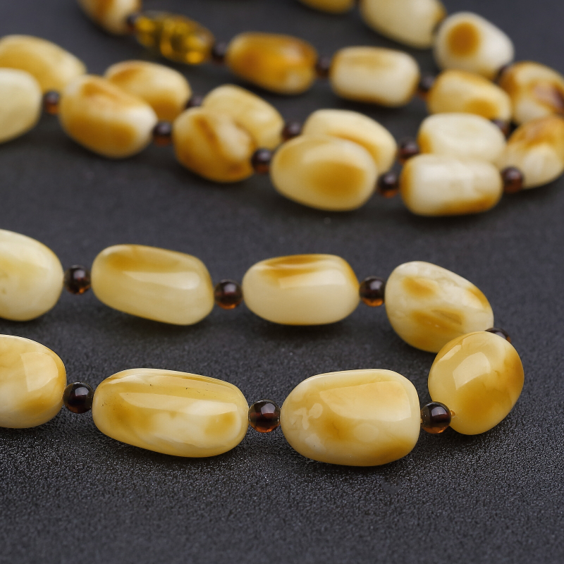 天然蜜蜡随形项链-红掌柜